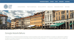 Desktop Screenshot of consiglionotarilebelluno.it