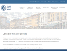 Tablet Screenshot of consiglionotarilebelluno.it